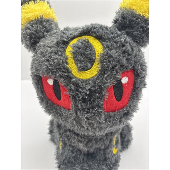 Sekiguchi Moko Umbreon Blackie Fluffy Plushie 11" Made In China - Picture 3 of 13